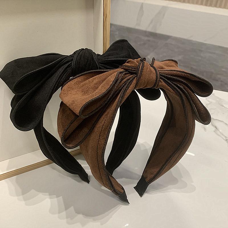 Royal Blue Bow Hairbands  Hair Accessories Layers Bow Knotted Headbands for Women Retro Hair Ornament Hair Hoop