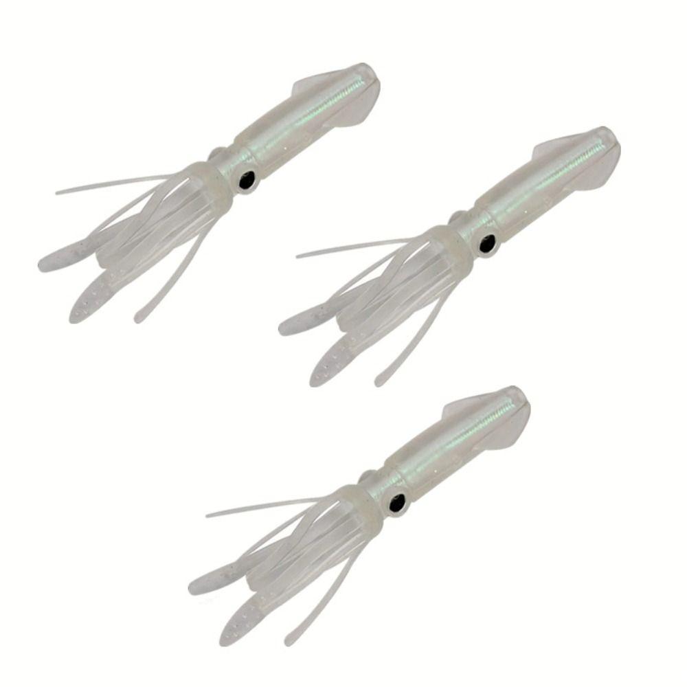 

Colorful Tube Squid Fishing Lure Soft Bait Artificial Bionic Octopus Luminous Squid Jig Bait Colorful