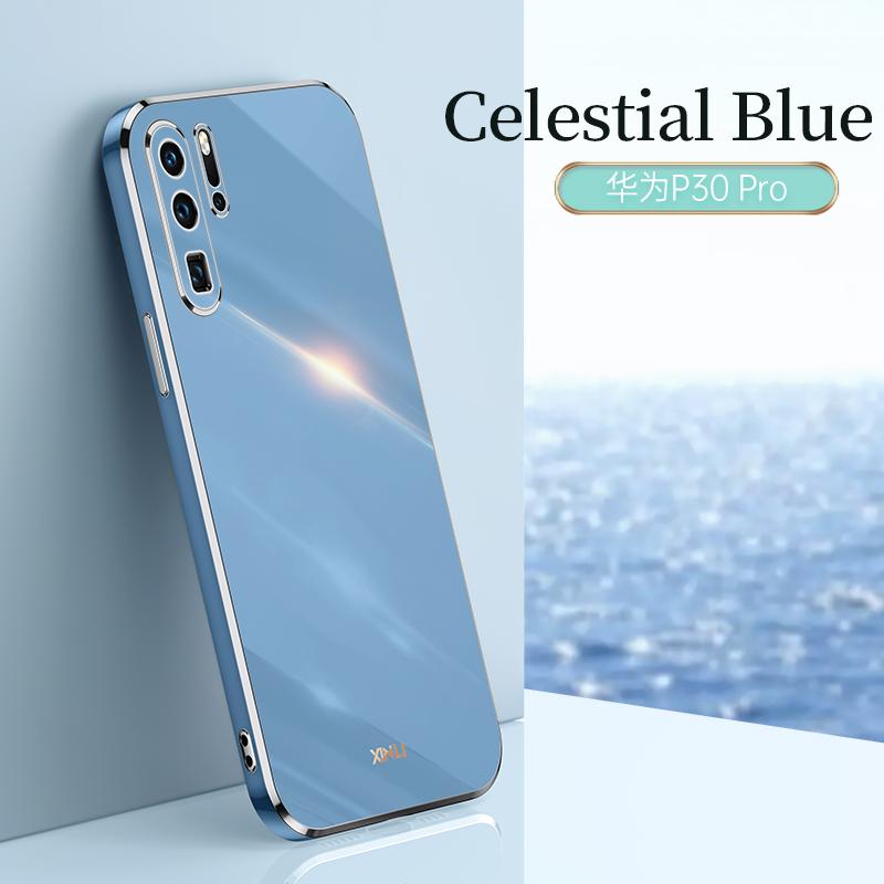 Luxury Square Plating Phone Case For Huawei P30 Pro Lite P30Pro P30Lite 5G ShockProof Soft TPU Back Cover Fundas