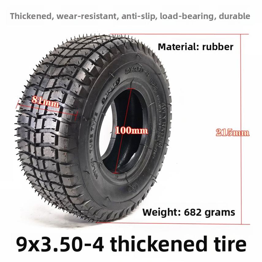 9x3.50-4 Outer Tire 9inch Electric Tricycle Tire For Elderly Mobility Scooters 3.50-4 Pneumatic Tire Inner And Outer Tube