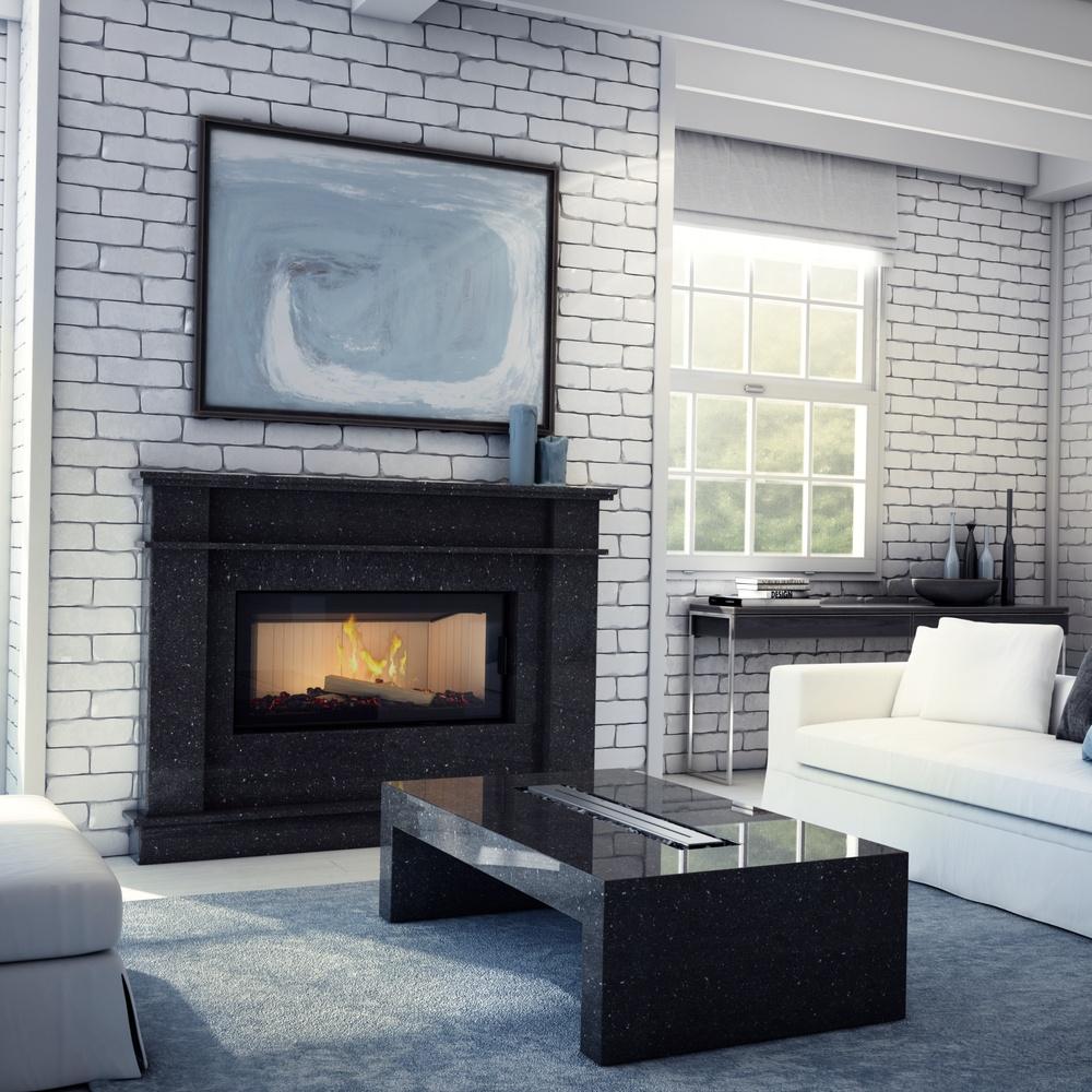 Smart steel fireplace KRATKI NADIA 14 kW Ø 200 MSK GLASS