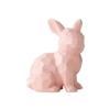 Ceramic Rabbit Sculpture Animal Figure Statue for Easter Table Decoration and Garden Desktop Display
