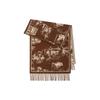 CEENIU Jacquard Landscape Warm Scarf HF04
