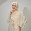 Long Floral Headscarf Sunscreen Head Wrap Sweet Hijab Scarf Girls