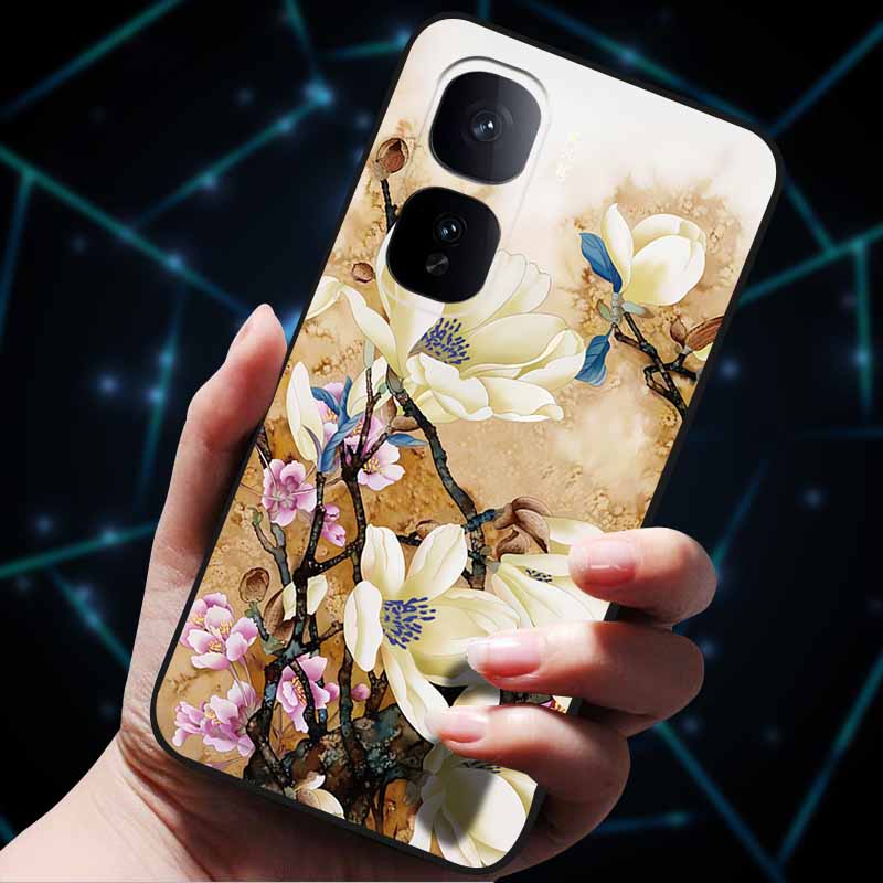 Kwiatowe Wytłaczane Etui 3D Dla vivo iQOO Neo 10 Etui 10Pro Miękkie Silikonowe Etui na Telefon dla vivo iQOO Neo 10 Pro Tylna Pokrywa Coque Torba