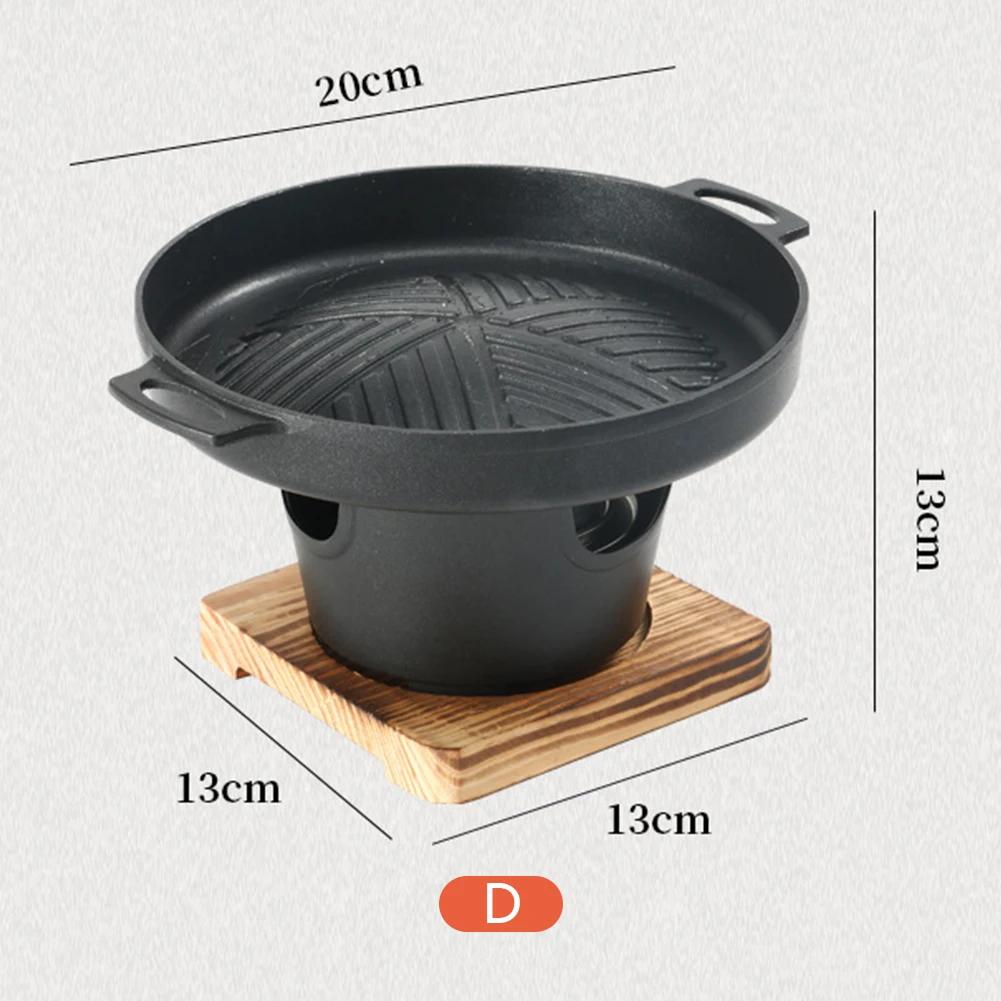 Mini Barbecue Stove Detachable Japanese Alcohol Stove Non-stick BBQ Grill Furnace Roasting Meat Tool for Picnic Camping Stove