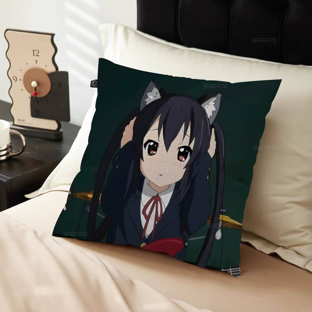 Anime Kawaii Girl K-On Cute Pillow Cushion Cover Pillowcase Living Room Sofa Home Decor Customized