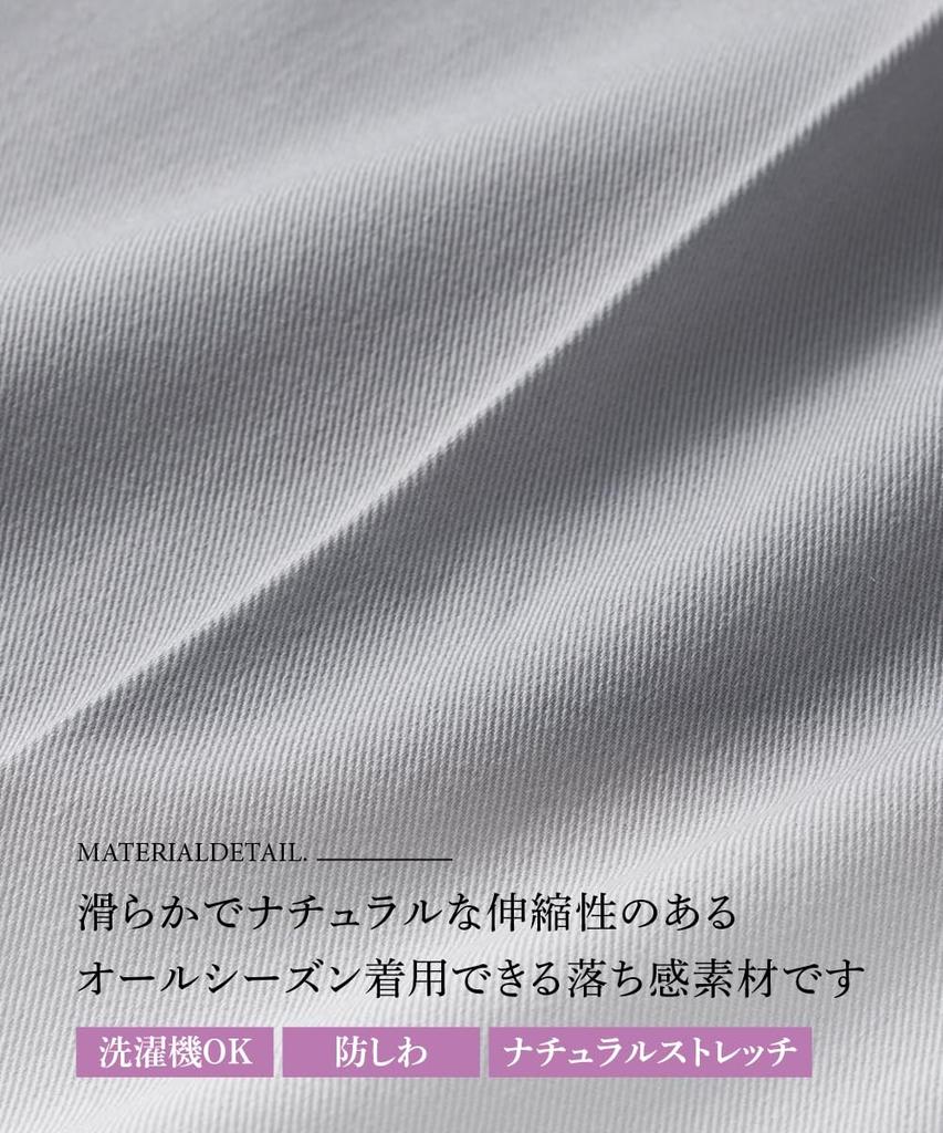 Nissen Center Pleated Tapered Pants Size L Sizes (Wrinkle-Resistant), Black, (Plus Available)