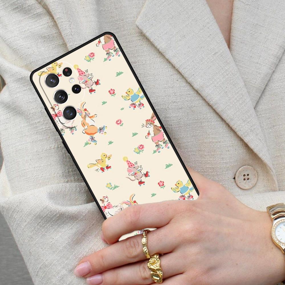 Süße Kaninchen Handyhülle für Samsung Galaxy S26 Ultra S25 S24 S23 S22 S21 S20 Note10 Hülle