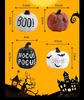 Halloween Pumpkin Resin Ornaments Table Decoration Garden Scary Atmosphere Decorative Props Fall Thanksgiving Harvest Home Decor