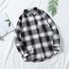 Men's Japanese Plaid Shirt - Harajuku Style, Loose Fit, Long Sleeve, Trendy Student Jacket
