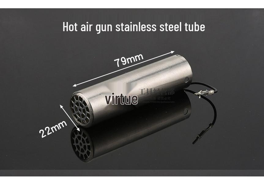 Hot Air Gun Handle Steel Shell for 850/852D/850A Desoldering Station with Glass Tube