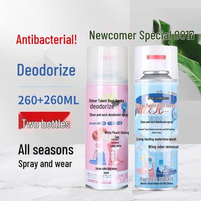 Nowicjusz 0.0.1: Dezodorant do butów w sprayu do sneakersów, butów sportowych, skarpet i szafek - 2 butelki