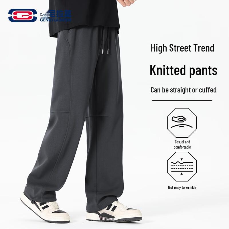 GENIOLAMODE Men s Straight-Leg Casual Sweatpants 3XL