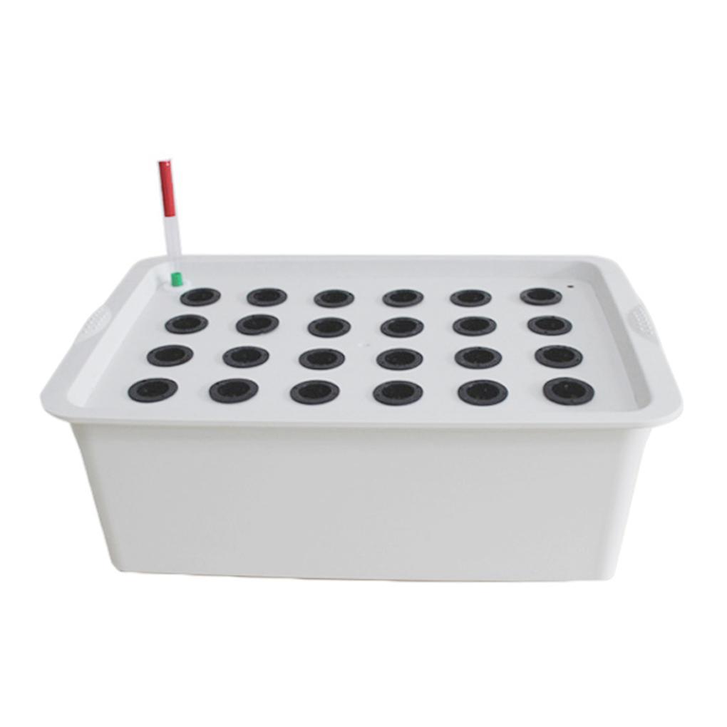 Indoor Hydroponics Growing System Kit 24 Holes Plant Site Set Seedling Vegetables Plant Cultivation Grow Box