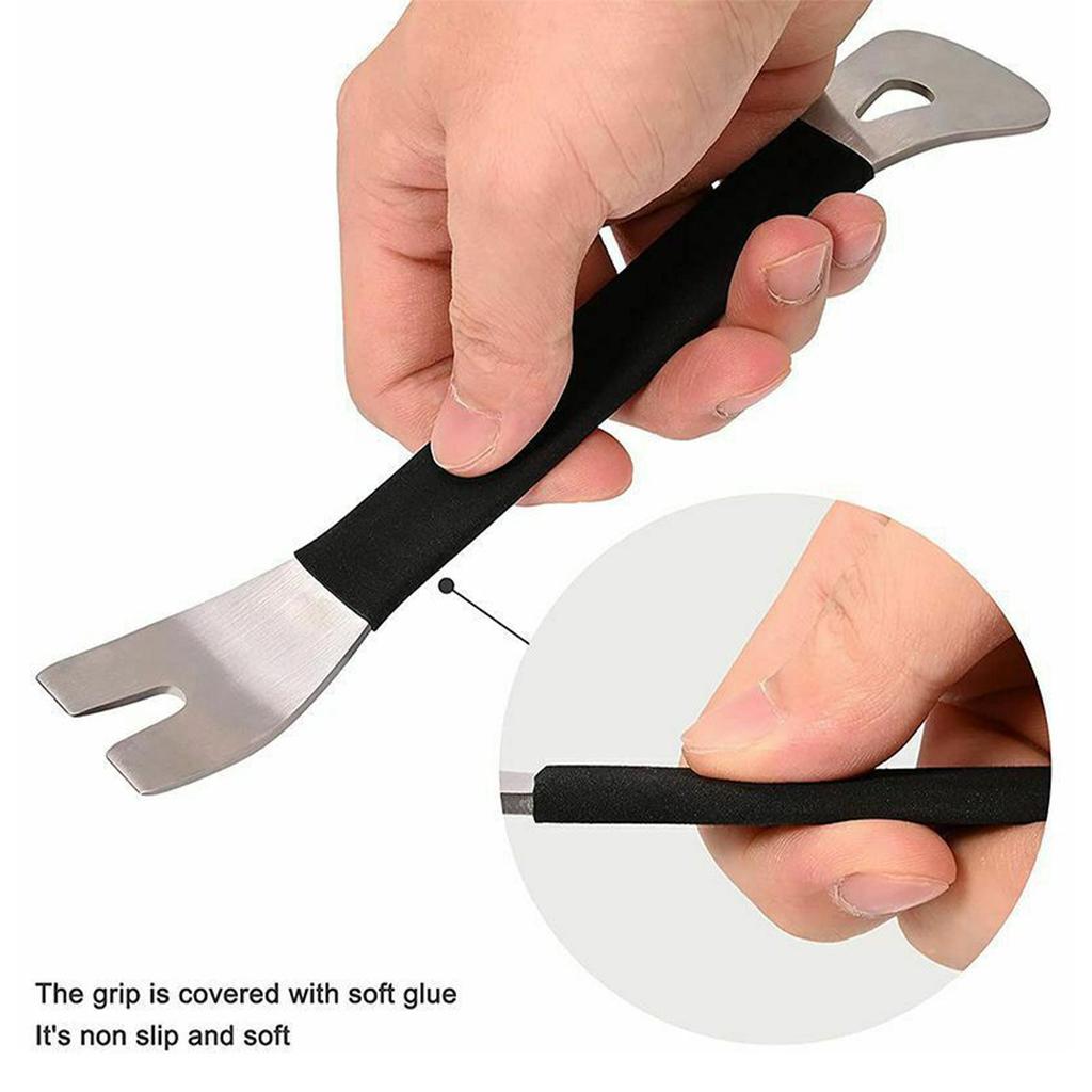 1Pc Car Trim Removal Tool Stainless Steel Two-end Trim Removal Level Pry Tools Door Panel Audio Terminal Fastener Driver