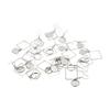 20PCS Earring Blanks Personality Hollow Out Stainless Steel DIY Earrings Trays for Jewelry Making DIY Craft
