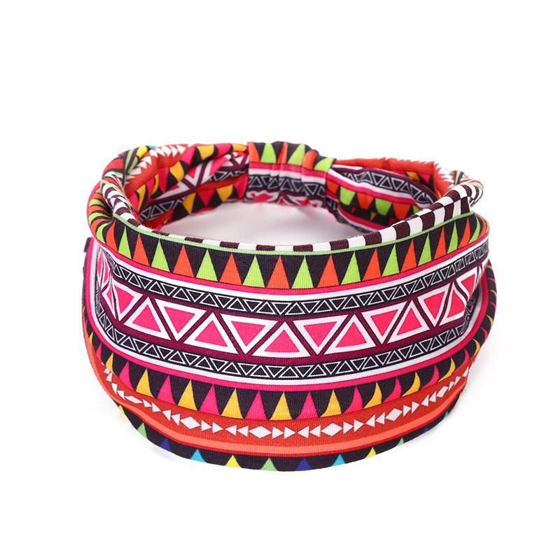 Široké čelenky pro ženy Vázaná čelenka Africké dámské zábaly na hlavu Pružné doplňky do vlasů Pásky Barviva na kravaty 4 balení