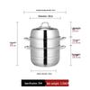 Lilang 304 Thickened Stainless Steel Steamer