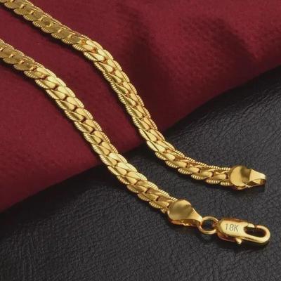18K Gold-Plated 5MM Celebrity Clavicle Necklace