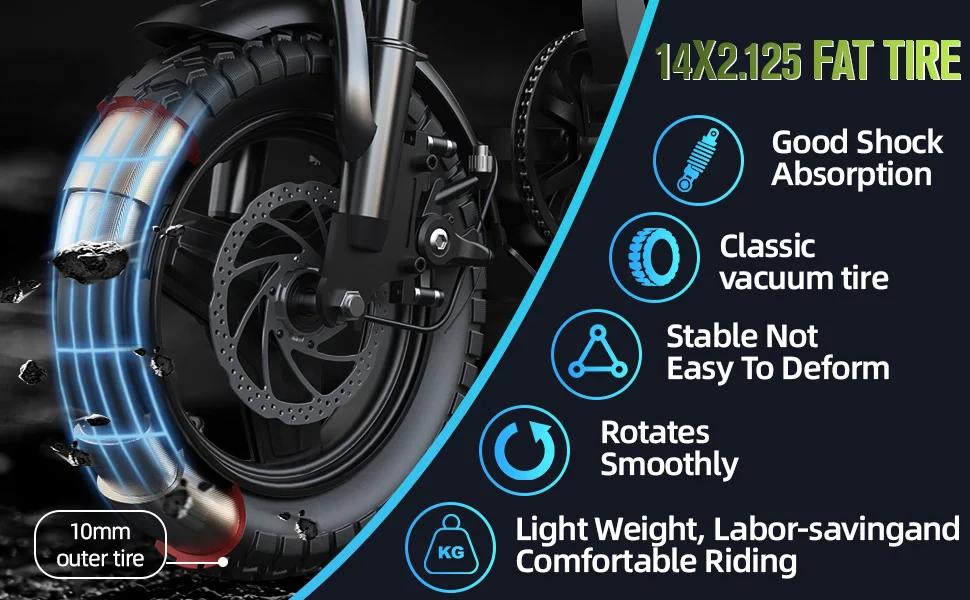TOOFLY GE5 Rower Elektryczny Silnik 250W Bateria Litowa 48V15AH Rower Elektryczny dla Dorosłych Opona 14-calowa Rower Elektryczny Miejski Składany Mini