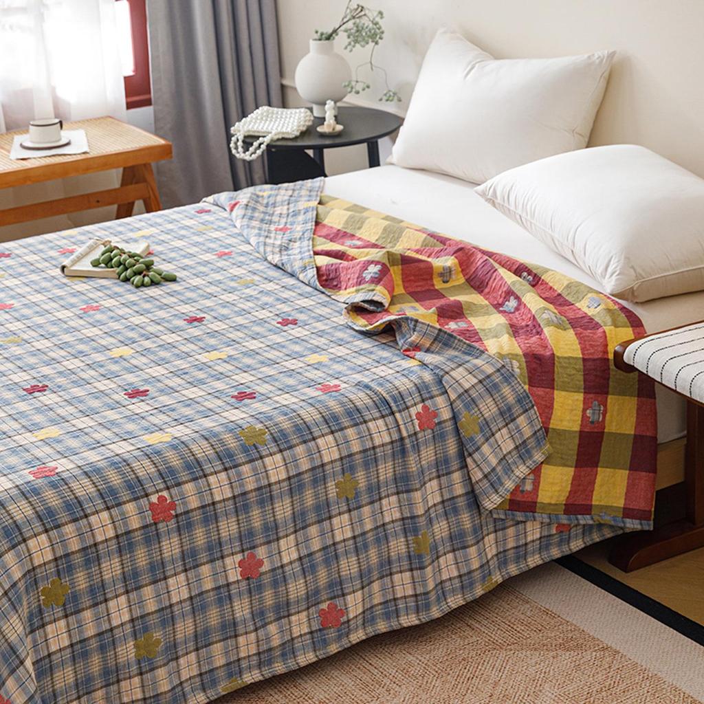 Spring & Summer 100% Cotton Triple-Layer Gauze Cooling Quilt for Home and Office