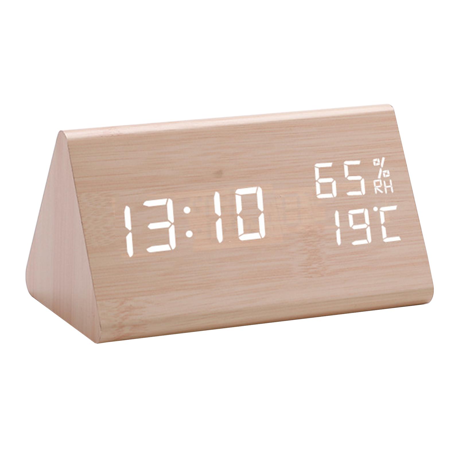 Modern LED Clock Digital Alarm Clock Featurings 12/24Hour Format Home Decors Simple Operations Timepiece  for Room