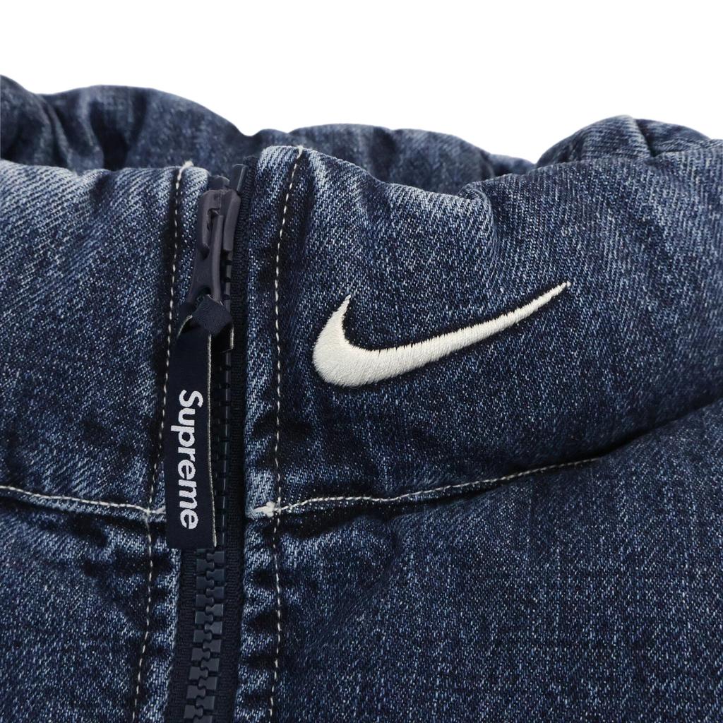 Supreme Nike Denim Puffer Vest Indigo