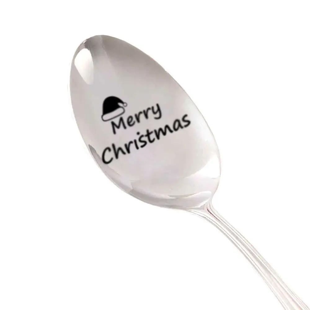 

Stainless Steel Tableware Valentine s Day Anniversary Coffee Spoons Christmas Spoon Engraved Spoon Teaspoon