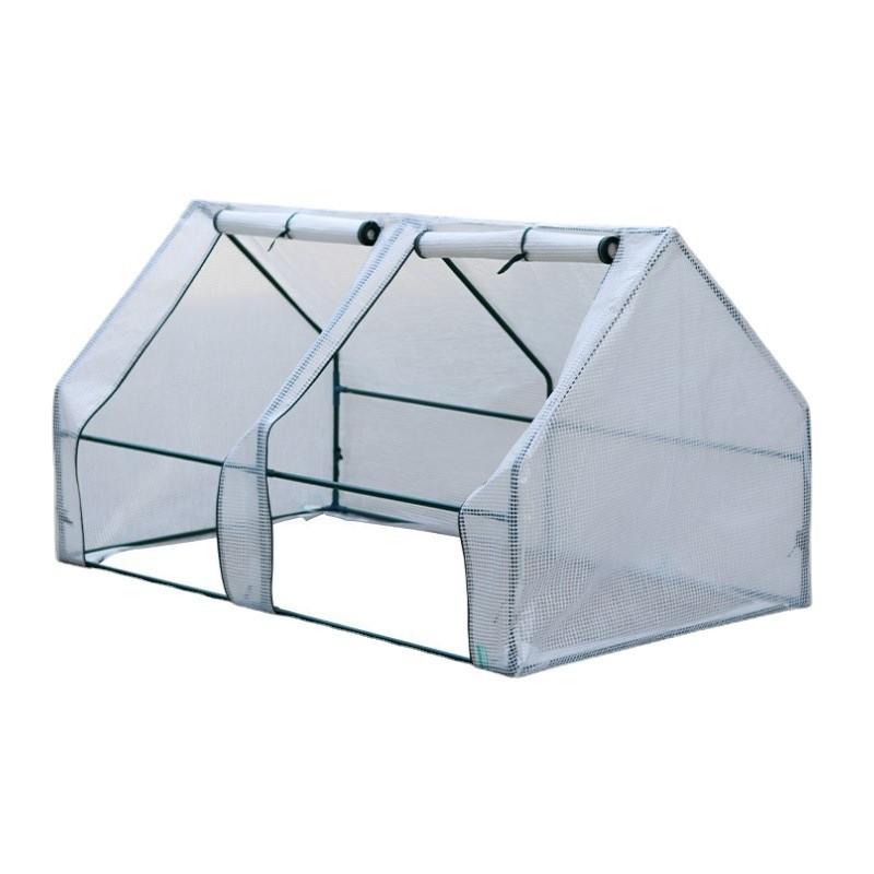 Succulent Greenhouse Potted Plants Growth Thermal Insulation Canopy Portable Tunnel Style Painted Steel Pipe Flower Rack