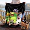 Warm Flannel Blanket My Singing Monsters Pattern, Lightweight Comfortable Throw Blanket for Bed Sofa Use