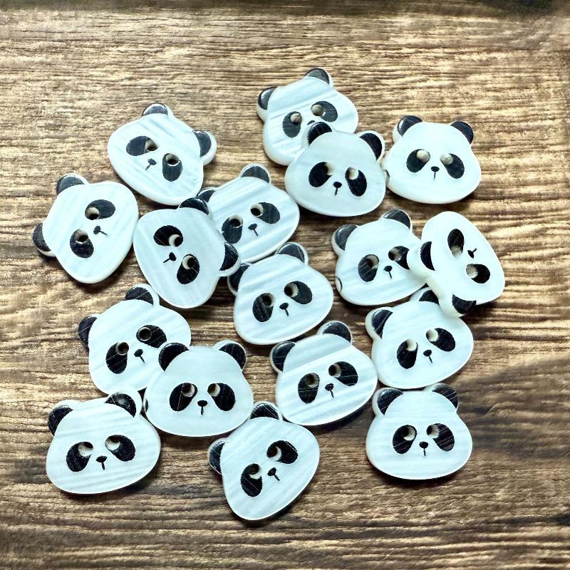 10Pcs Cute Cat Buttons 12mm Small Kitten Head White Resin 2-hole Buttons Clothing Accessories