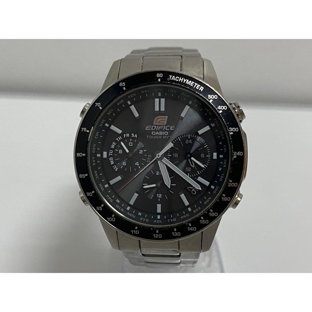 Working item Edifice Casio EQW-550 Date Chronograph Radio Watch