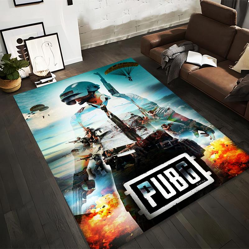 

Stylish PUBG-themed rug, immerse in the battle world Suitable for use as an anti-slip game mat for living room and bedroom sofas 40x60cm( 15x23in )
