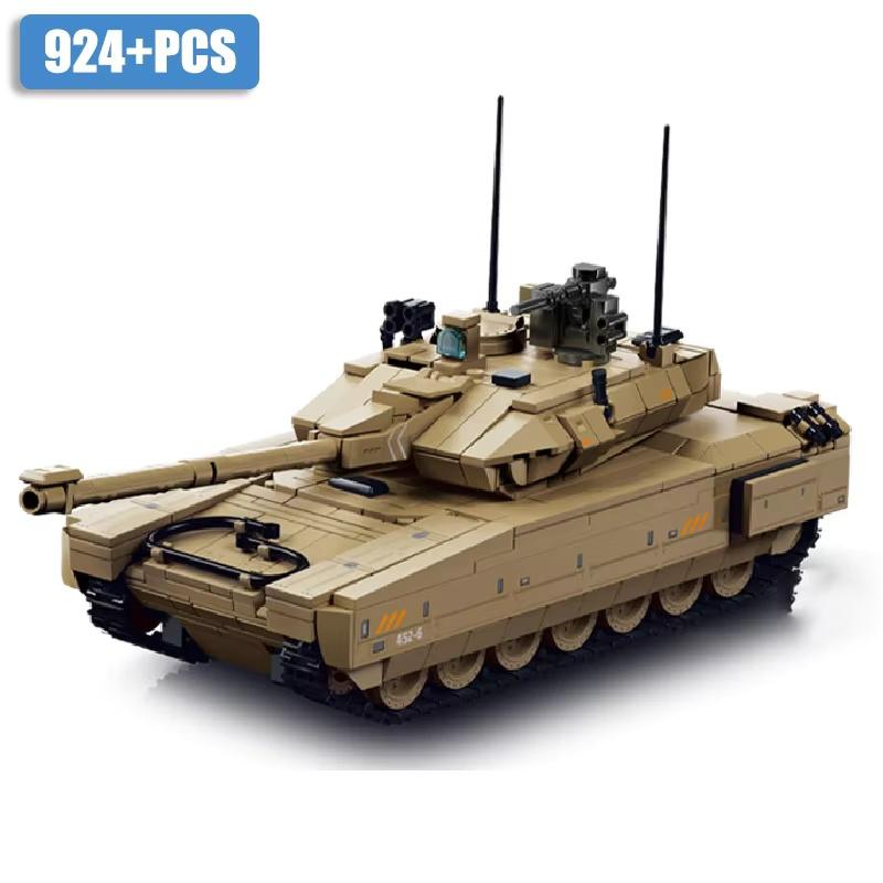 Military 924pcs Delta Force M1A4 Main Battle Tank Model Building Blocks Set MOC Assembly Panzer Kit Bricks Toys Gifts