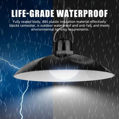 Waterproof Solar Pendant Light Single Double-Head Design Solar Powered LED Chandelier Led Hanging with Remote Control