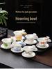 Sheep Fat Jade Porcelain Rotating Gaiwan High-End Ceramic Gongfu Tea Set