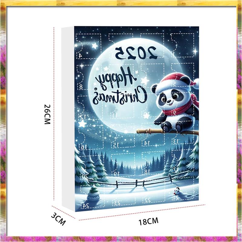 Aug. For Home Decor Christmas Advent Calendar With Santa Hats Acrylic Mini Xmas Tree Panda Pendant For Home& Garden Decorations