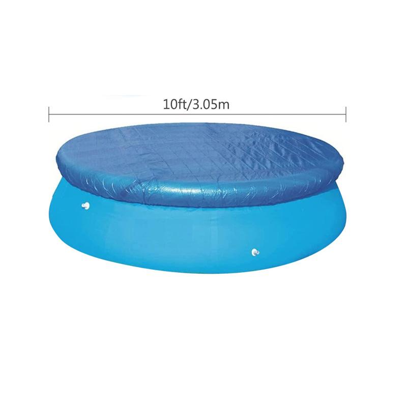 

Круглый чехол для бассейна из полиэтиленовой ткани, водонепроницаемый чехол от пыли и мусора, брезент, надувной бассейн, металлический каркас, прямоугольный протектор для бассейнов