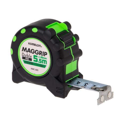Komelon Mag Grip Double-Sided Scale 25/5.5m