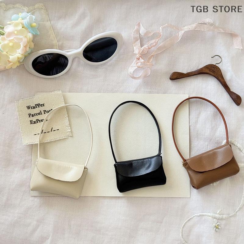 Doll PU Leather Handbag Lady Leather Bag Purse Accessories New 15-17cm Doll Decoration Pretend Play Toy