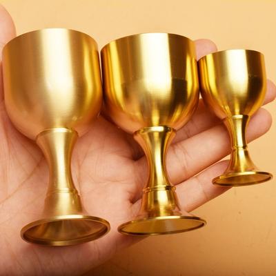 1 buc. ceașcă din alamă cu potir pentru băutură de cocktail ceașcă cu lichior din metal, pahar de vin pentru petrecere, accesorii pentru casă