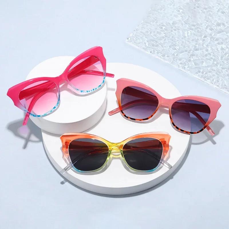 Fashion Retro Luxury Large Oversized Sun Glasses Unisex New Trend Cat Eye Design Sunglasses Fashion Outdoor UV400 Riding Driving Eyewear