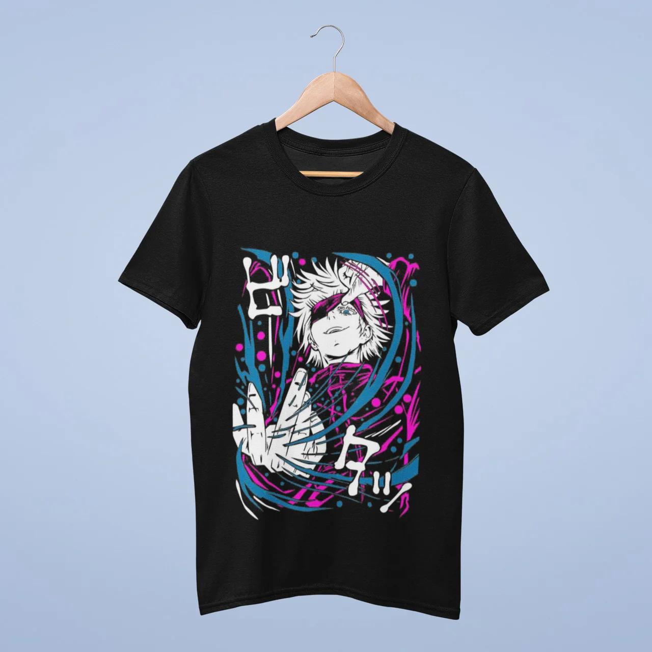

Anime Jujutsu Kaisen Satoru Gojo Graphic TShirt 100Cotton Oversized Shirt unisex Y2k Unisex Short Sleeve ONeck Selling Popular 3XL