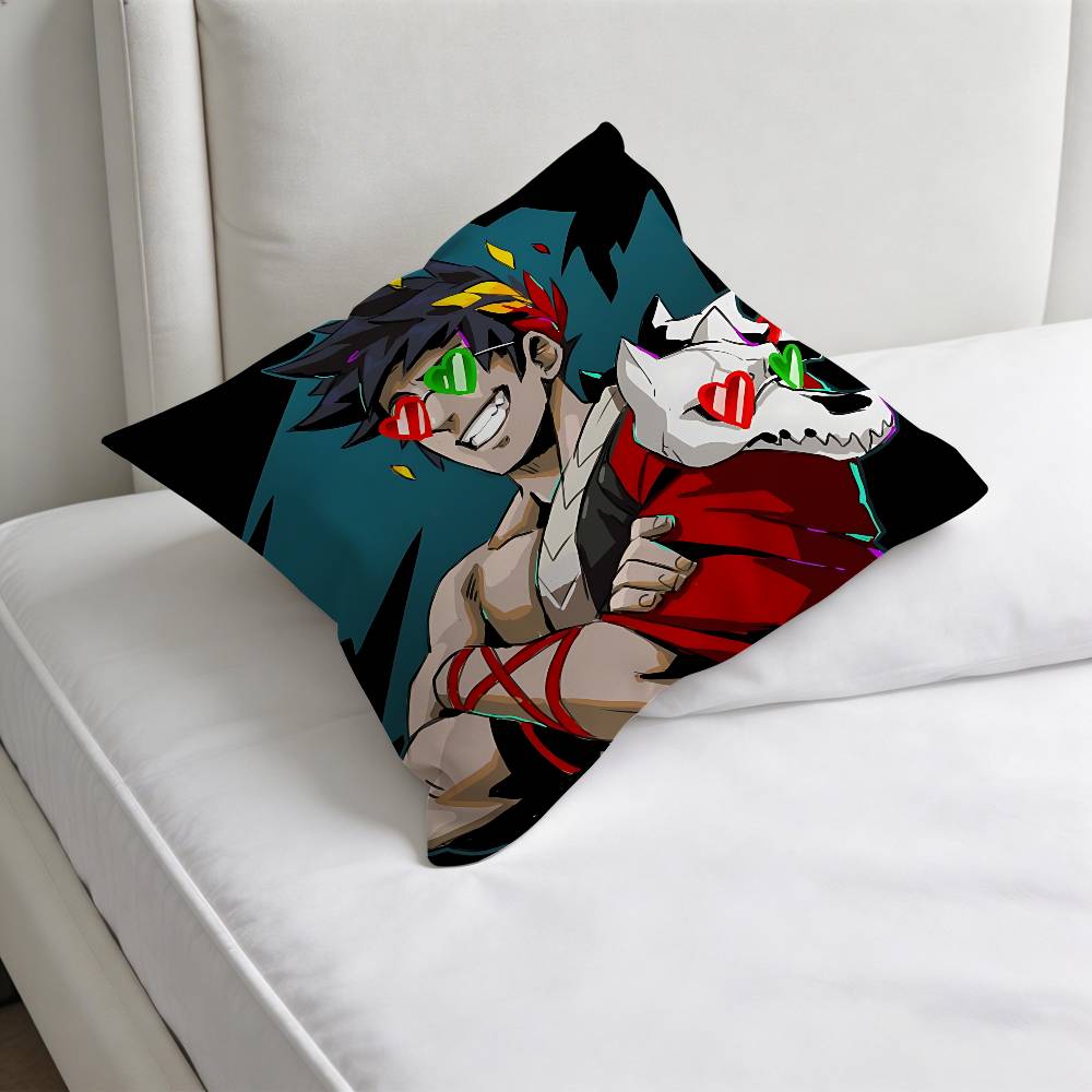 Hot HHades Game Square Pillow Case Soft Decorative Throw Pillow Cover for Home Sofa Bed
