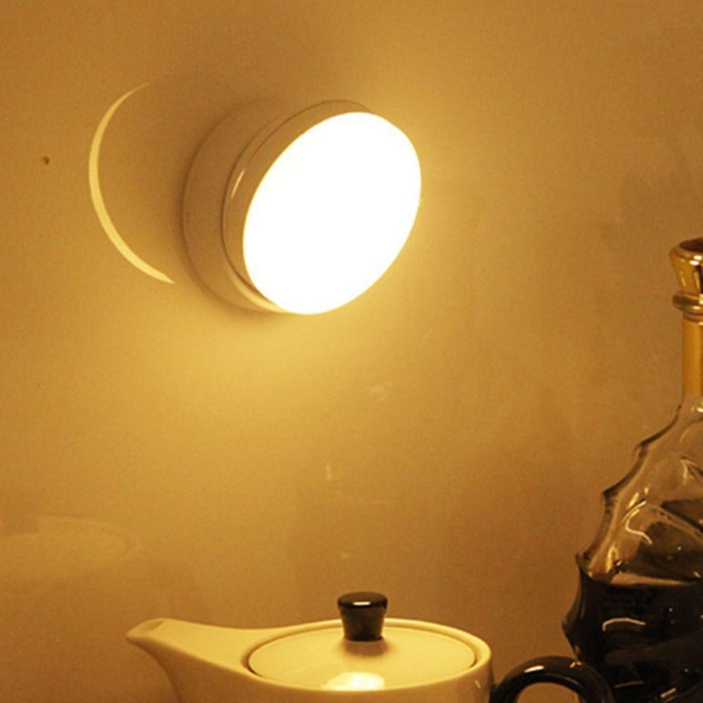 360 Rotated LED Night Light USB Charging Cabinet Light Wall Lamps  Corridor Home Bathroom