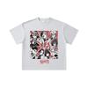 260 GSM Double Yarn 32 Count 100% Cotton Demon Slayer V81 Hashiras Print Unisex Heavy Cotton T Shirt