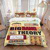 3pcs Big Bang Theory Duvet Cover Set, 1 Duvet Cover + 2 Pillowcases (No Insert), High-Definition Print, Home & Dorm Set Yy251208032