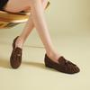 2026 New Retro Suede Loafers Soft Flat Comfortable Lazy Casual Women's Single Shoes