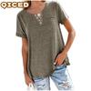 Women's Fashion Casual Short Sleeve V Neck Blouses & Shirts Unique Design